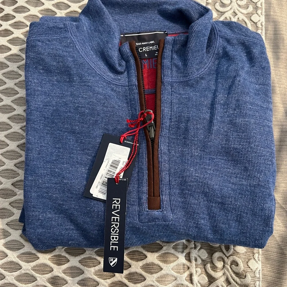 men’s sweater- new with that- reversible- - Picture 4 of 14